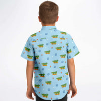 chemise colorée garçon crocodile