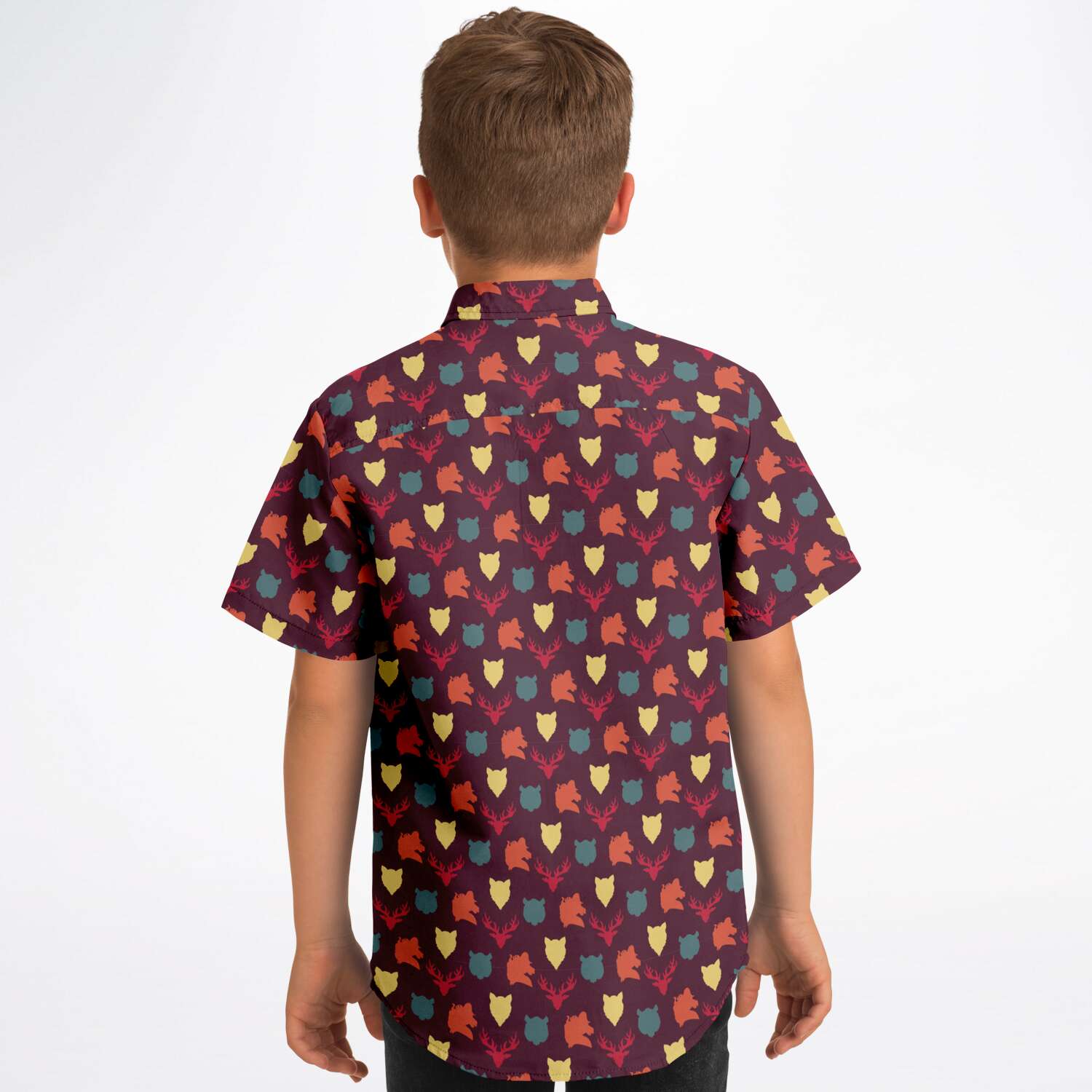 chemise fashion garçon bordeaux