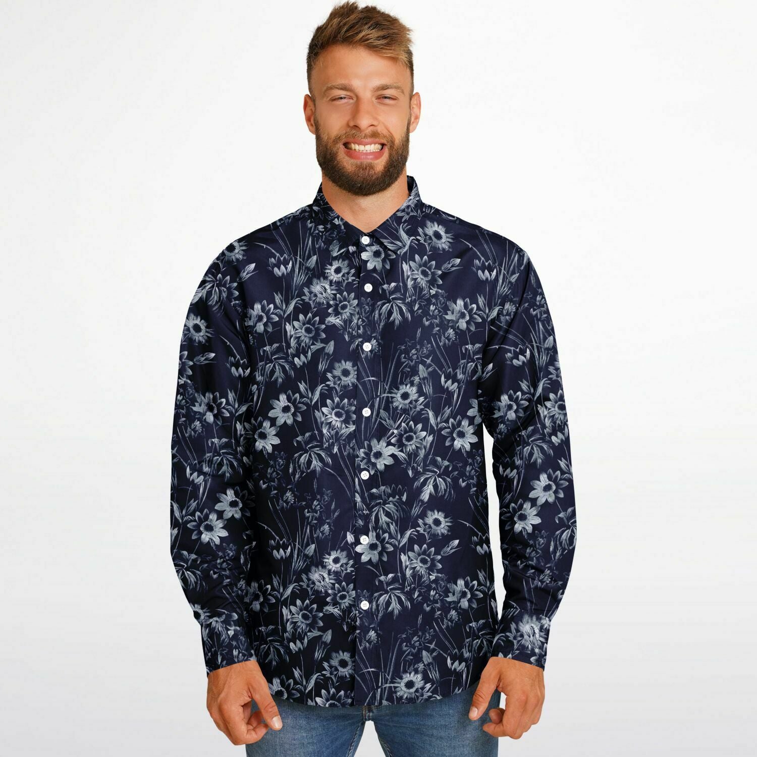 chemise tendance homme bleu marine