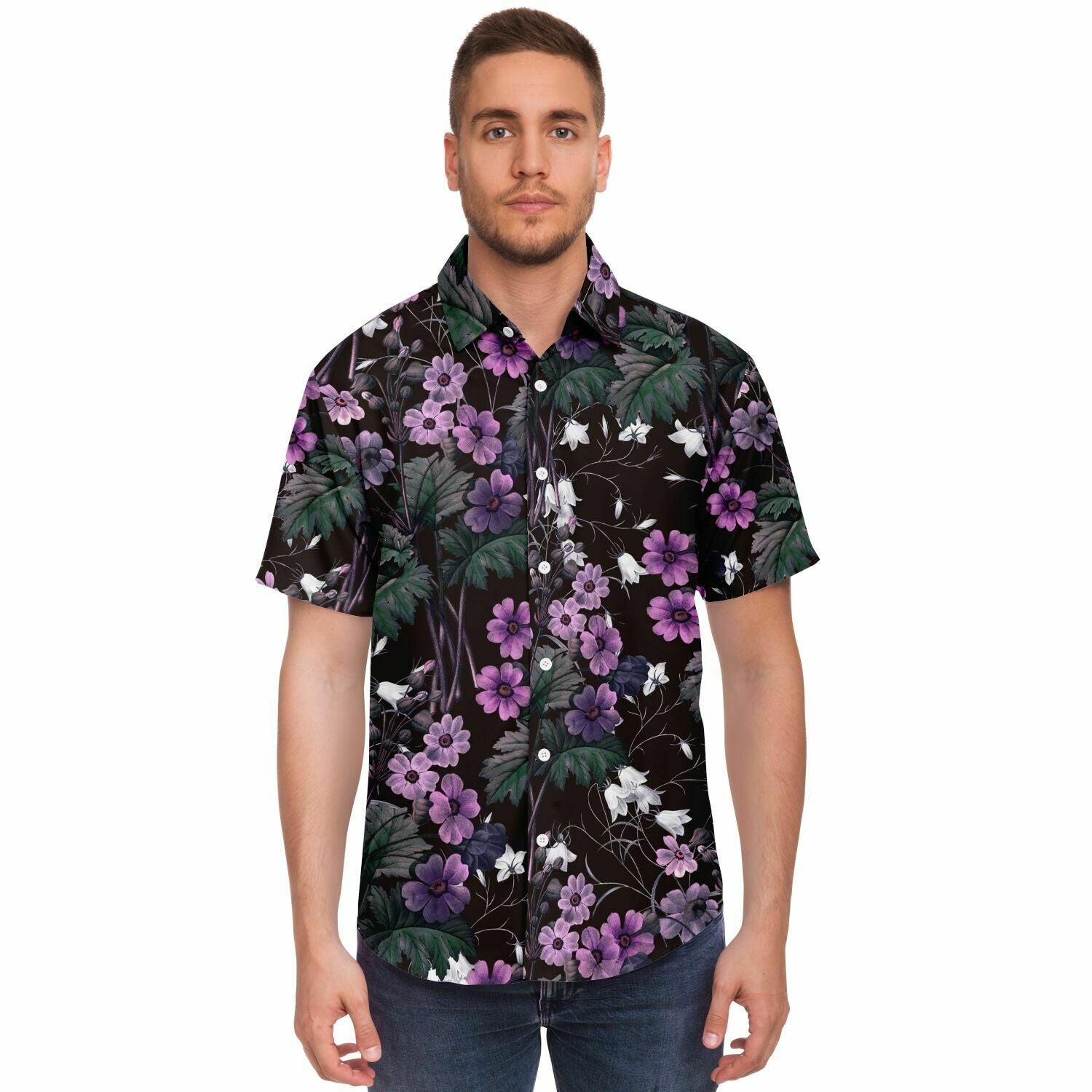 chemise décontractée à fleurs pour homme