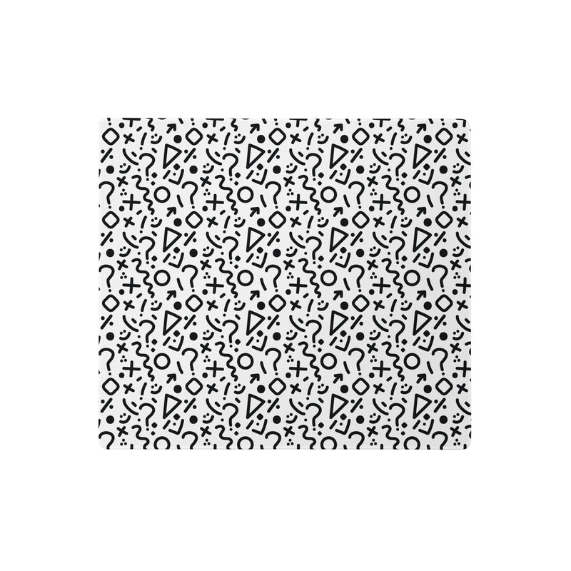 Tapis de souris gaming XXL - Noir et blanc