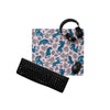 tapis de souris tigre bleu et rose pale