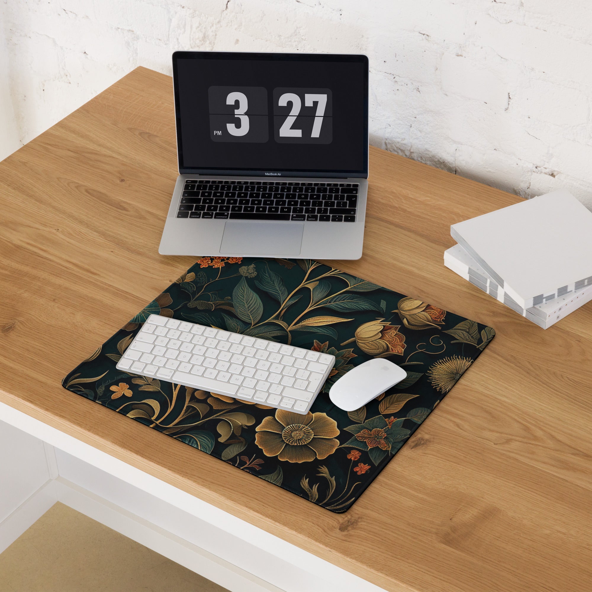 Tapis de souris gaming XXL - Floral de luxe