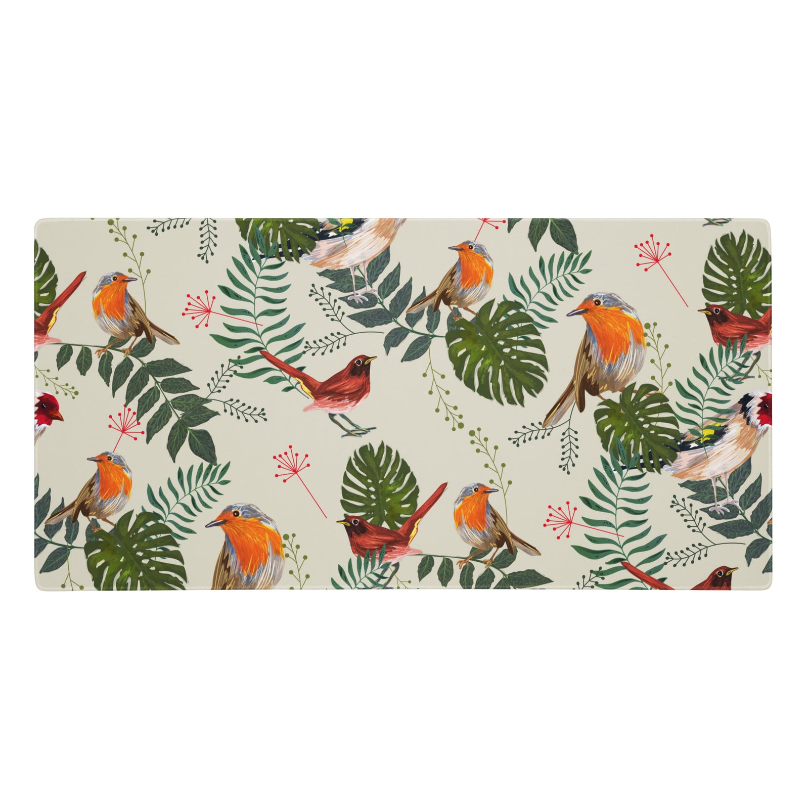 Tapis de souris gaming XXL - style botanique et naturaliste