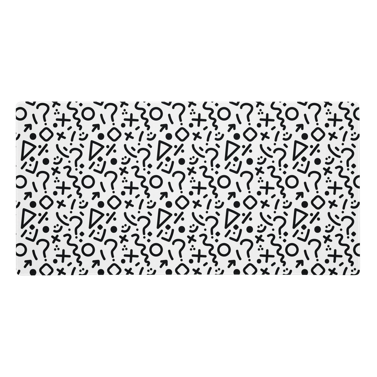 Tapis de souris gaming XXL - Noir et blanc