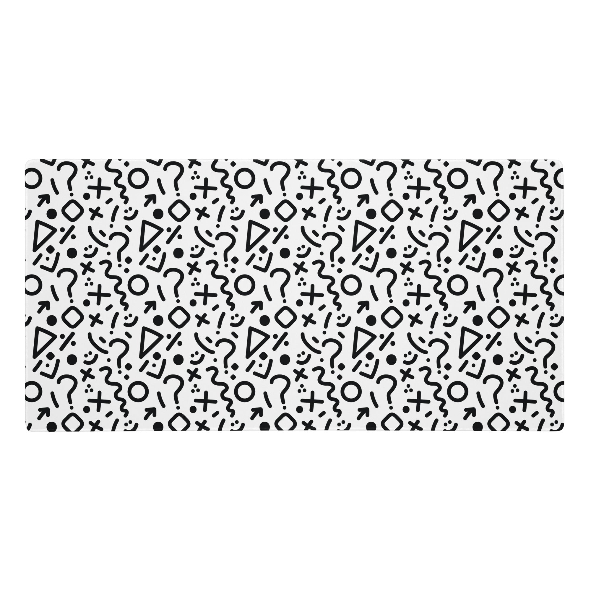 Tapis de souris gaming XXL - Noir et blanc