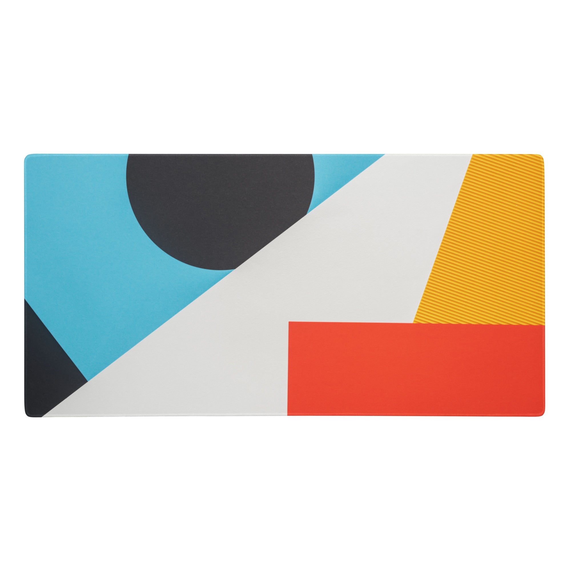 Tapis de souris gaming XXL - Bleu blanc rouge jaune