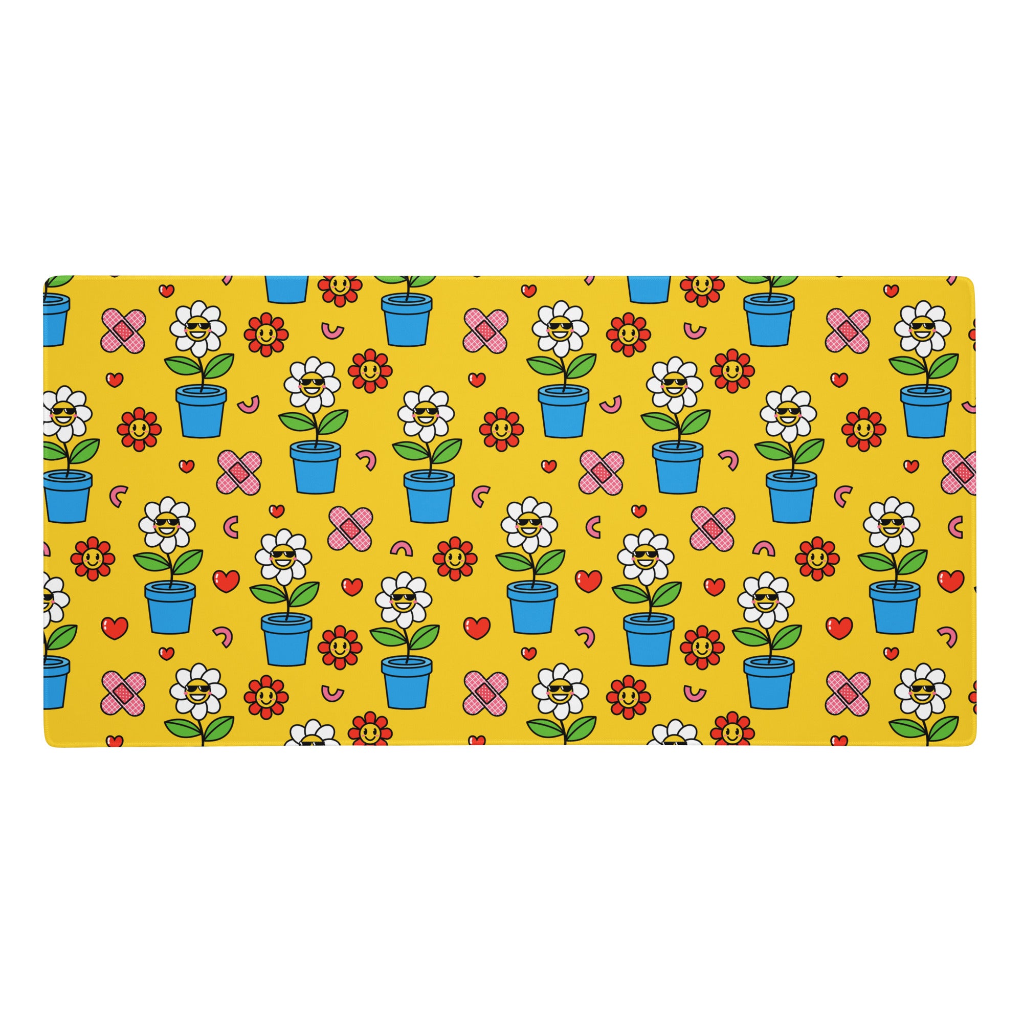 Tapis de souris gaming XXL - Happy flowers