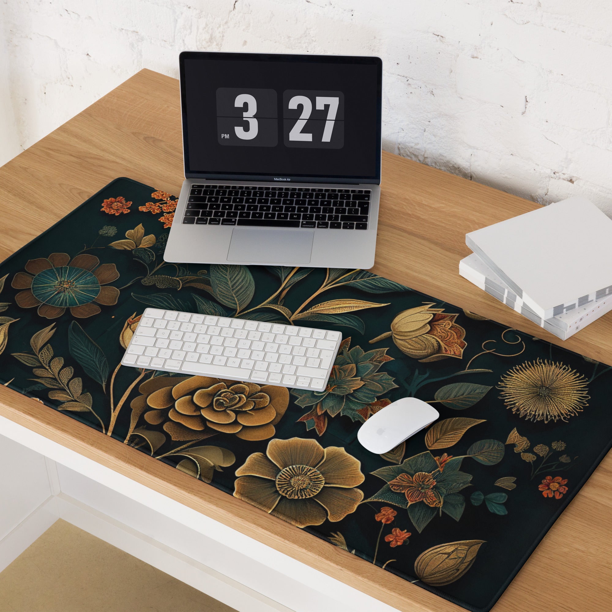 Tapis de souris gaming XXL - Floral de luxe