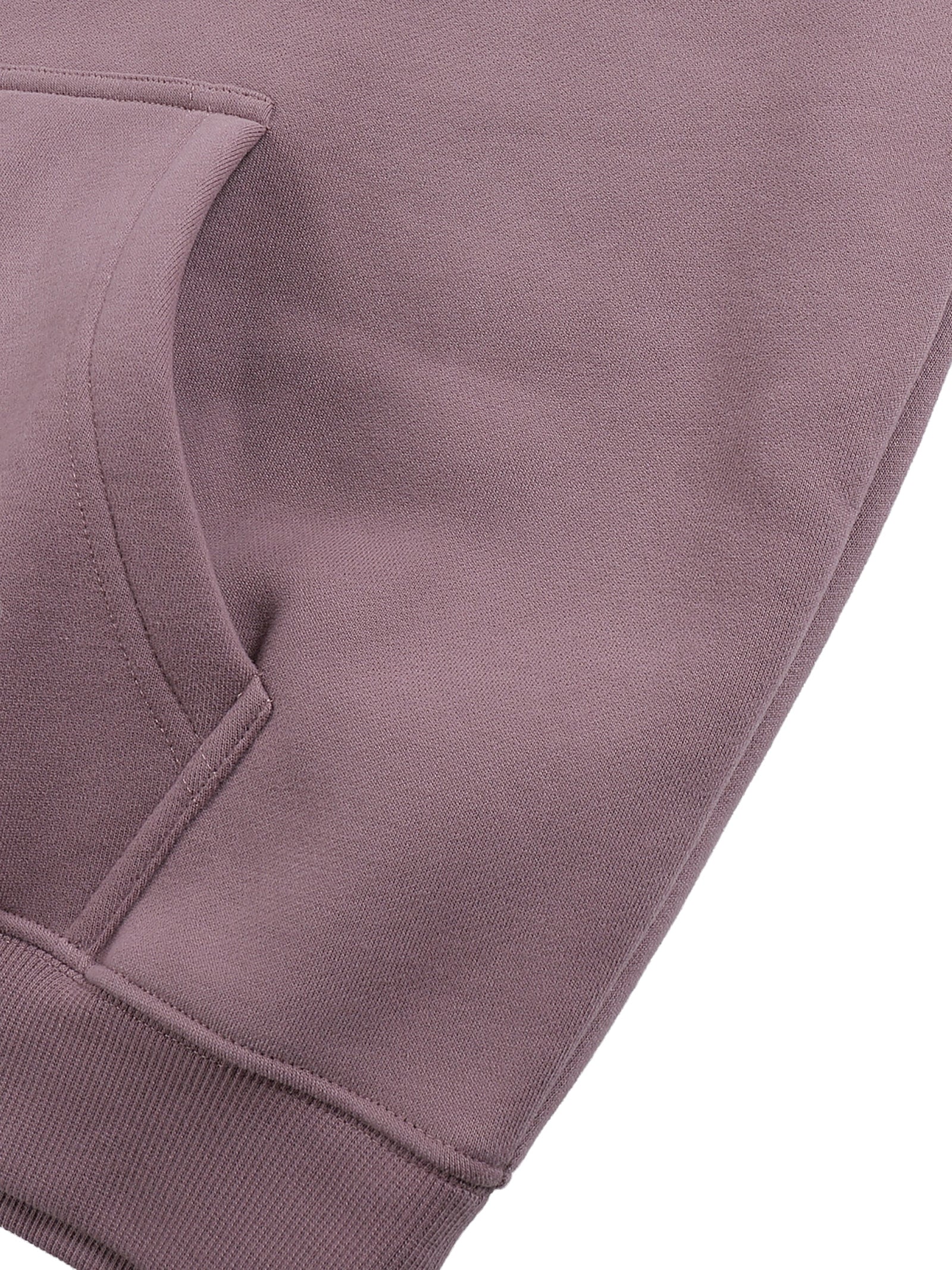 Ourlet cotele et bas du hoodie belge Le Pays de la Frite, coupe drop shoulder