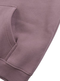 Ourlet cotele et bas du hoodie belge Le Pays de la Frite, coupe drop shoulder