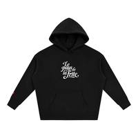Hoodie belge original Le Pays de la Frite noir, sweat a capuche oversize CHT M Boutique