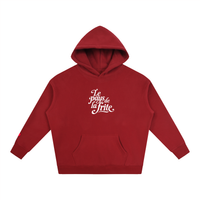 Hoodie belge original Le Pays de la Frite rouge, sweat a capuche oversize CHT M Boutique