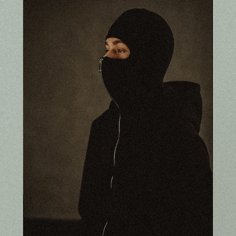 Hoodie oversize double capuche hiver homme