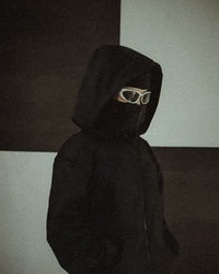 Hoodie oversize double capuche hiver homme