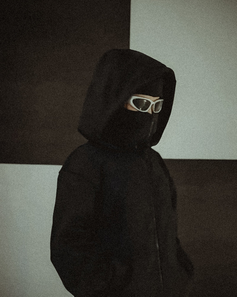 Hoodie oversize double capuche hiver homme