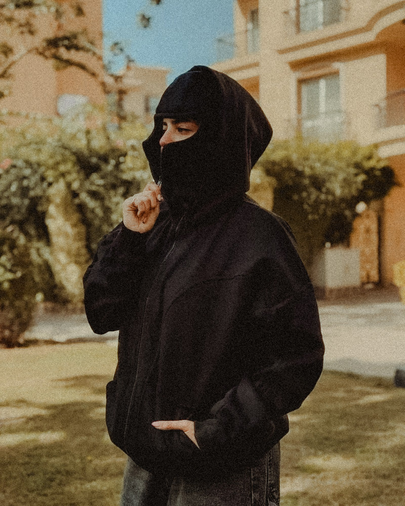 Hoodie oversize double capuche hiver homme