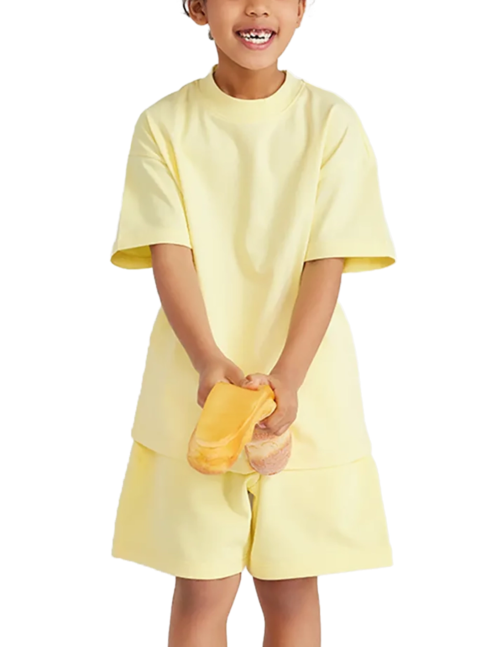 T-shirt oversized enfant Samouraï - imprimé guerrier japonais à cheval et vague
