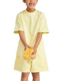 T-shirt oversized enfant Samouraï - imprimé guerrier japonais à cheval et vague
