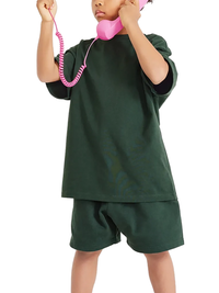 T-shirt oversized enfant Samouraï - imprimé guerrier japonais à cheval et vague
