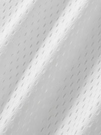 Texture de la maille mesh blanche du maillot DAD Beer - gros plan sur le filet ajouré et respirant