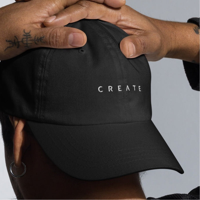 Casquette baseball create noir CHT'M Boutique