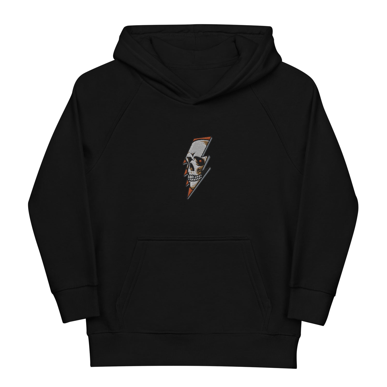 Pull à capuche brodé pour enfants - Thunder Skull