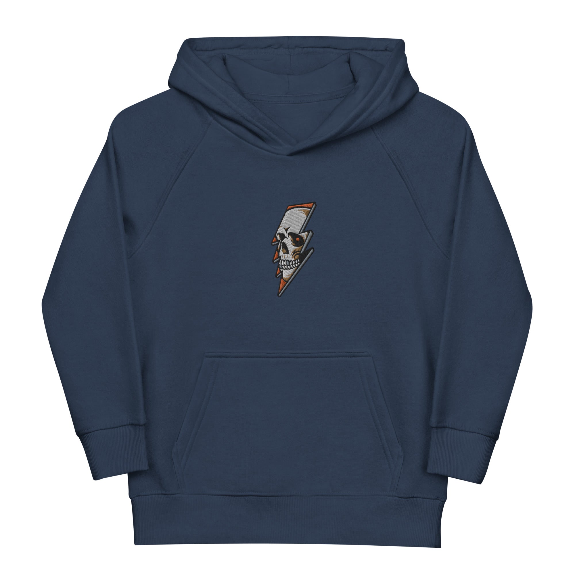 Pull à capuche brodé pour enfants - Thunder Skull