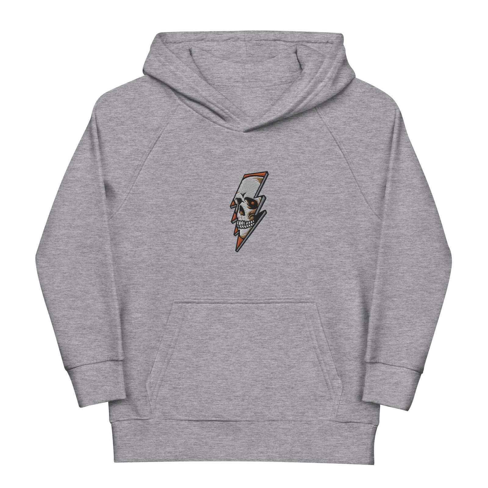 Pull à capuche brodé pour enfants - Thunder Skull