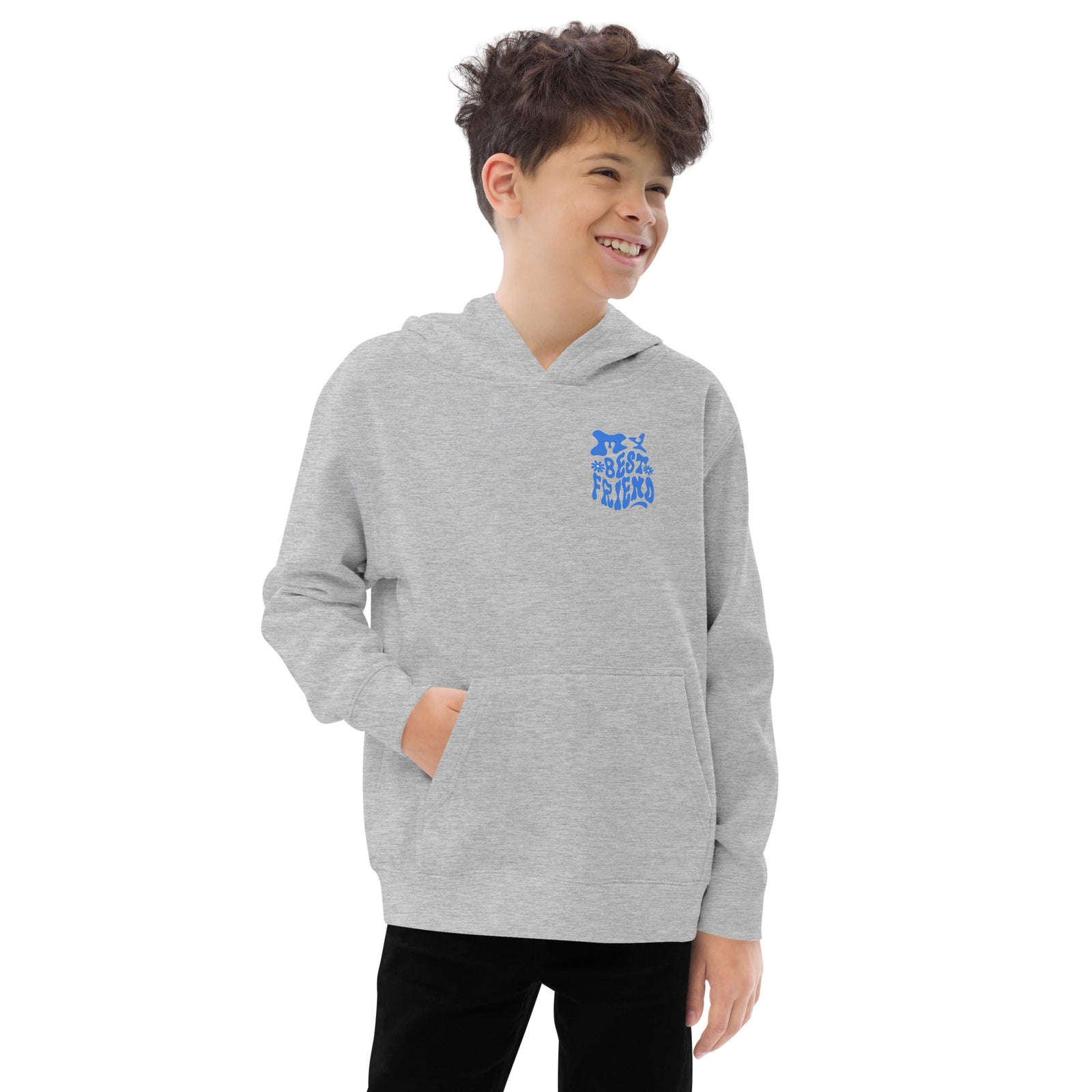 Sweat à capuche polaire pour enfants - MY BEST FRIEND