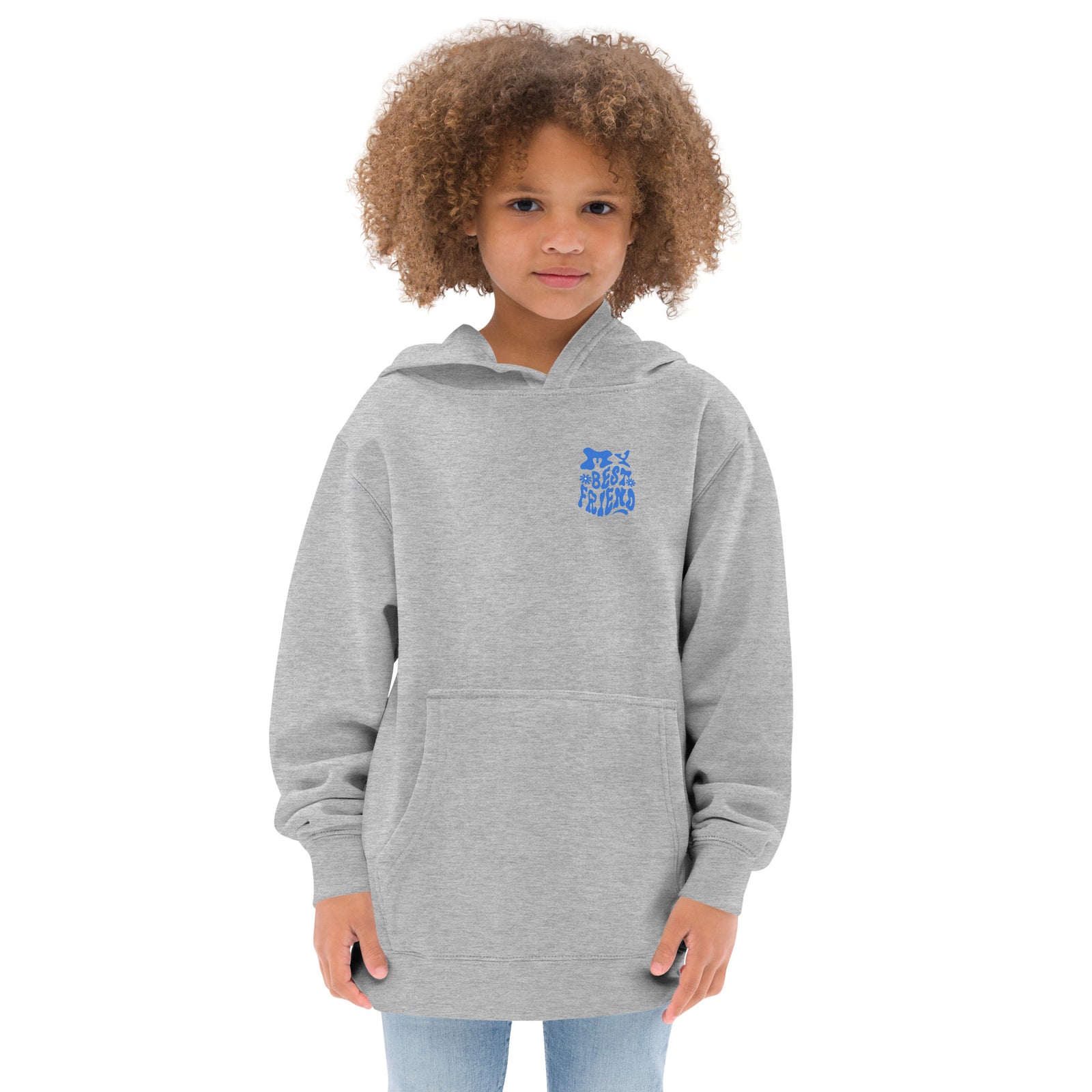 Sweat à capuche polaire pour enfants - MY BEST FRIEND