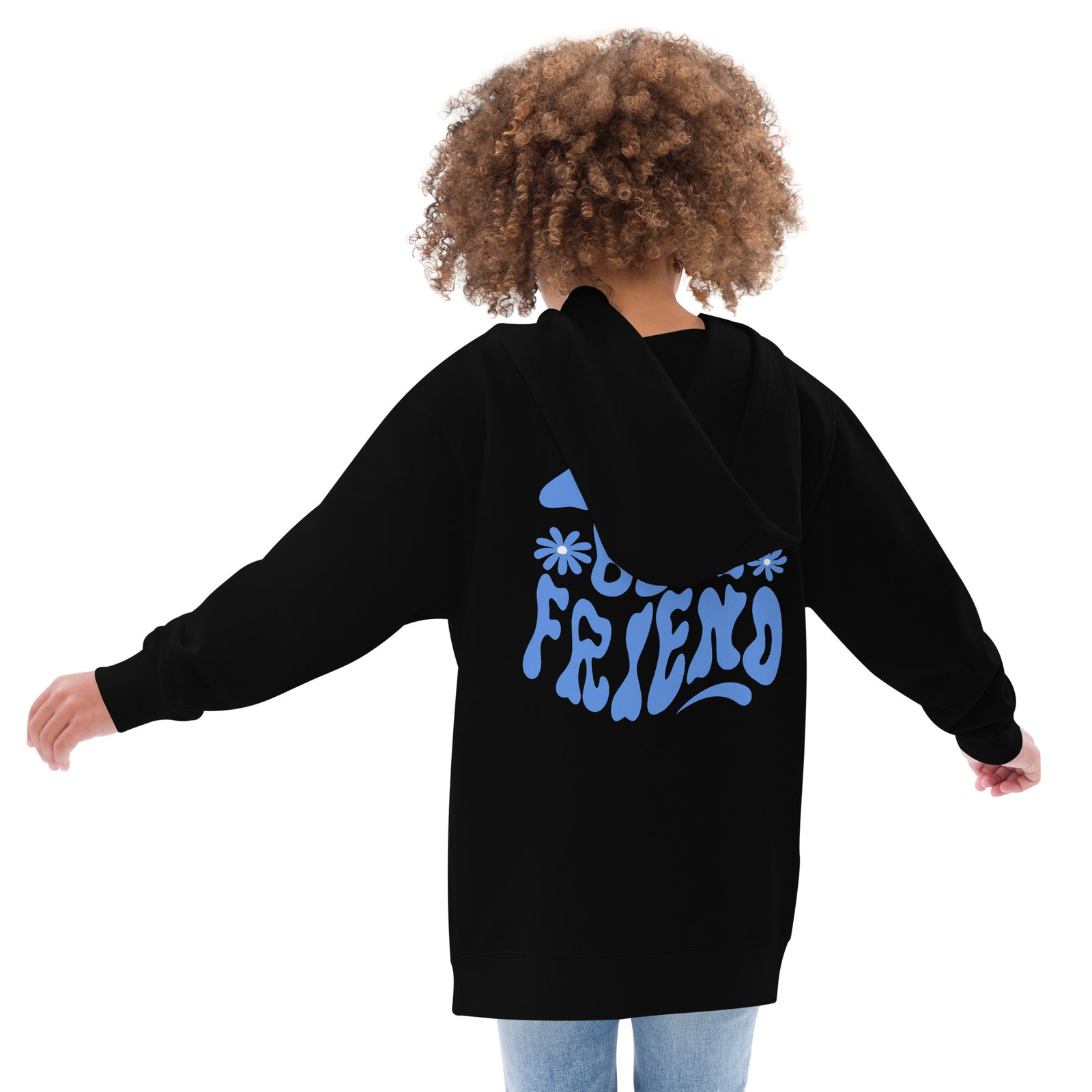 Sweat à capuche polaire pour enfants - MY BEST FRIEND