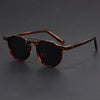 Lunettes soleil rondes vintage minimalistes et élégantes