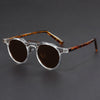 Lunettes soleil rondes vintage minimalistes et élégantes