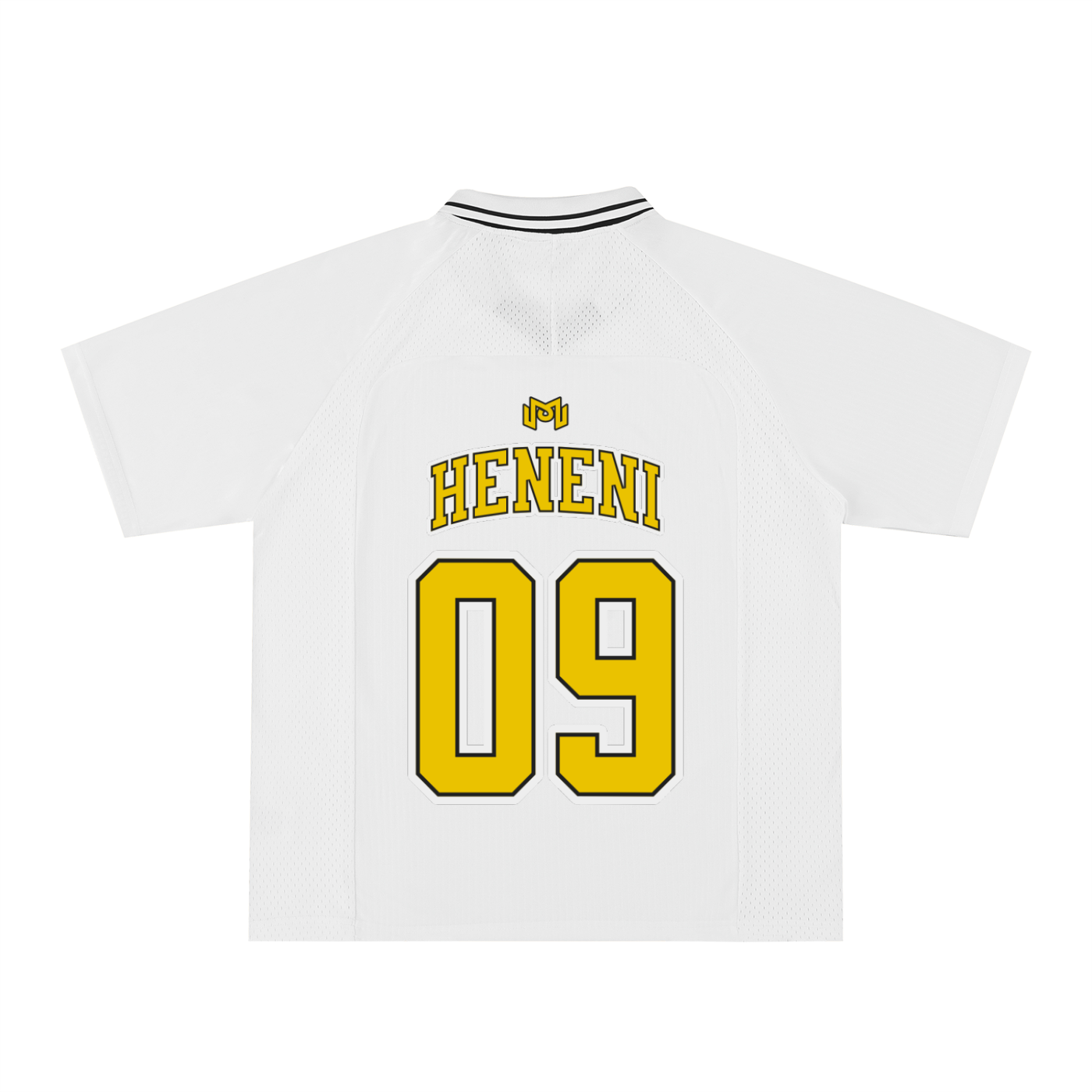 Maillot de foot Heneni 09 blanc, dos – CHT'M