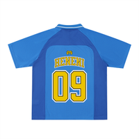 Maillot de foot Heneni 09 bleu rayé, dos – CHT'M