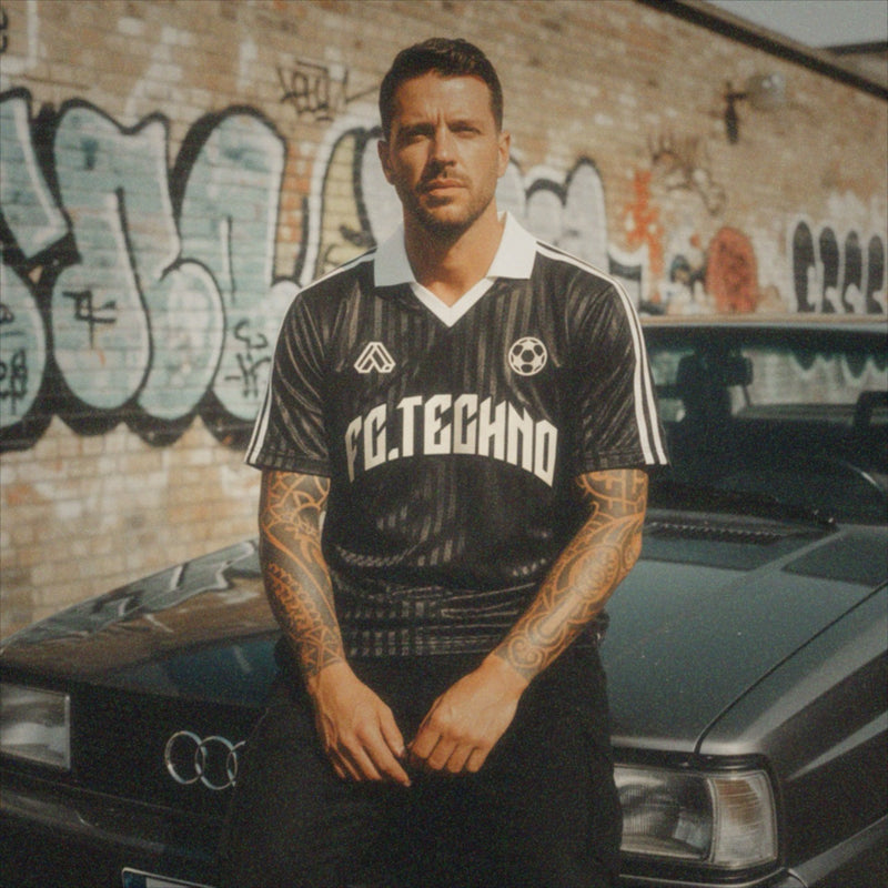 MAILLOT DE FOOTBALL FC.TECHNO - PIÈCE RARE STREETWEAR VINTAGE