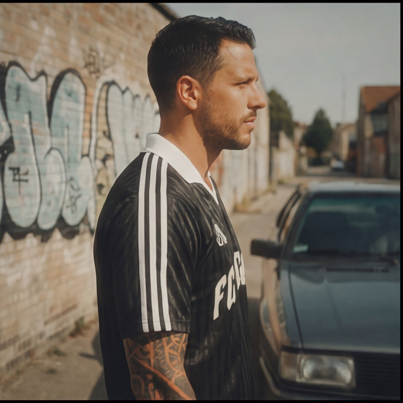 MAILLOT DE FOOTBALL FC.TECHNO - PIÈCE RARE STREETWEAR VINTAGE