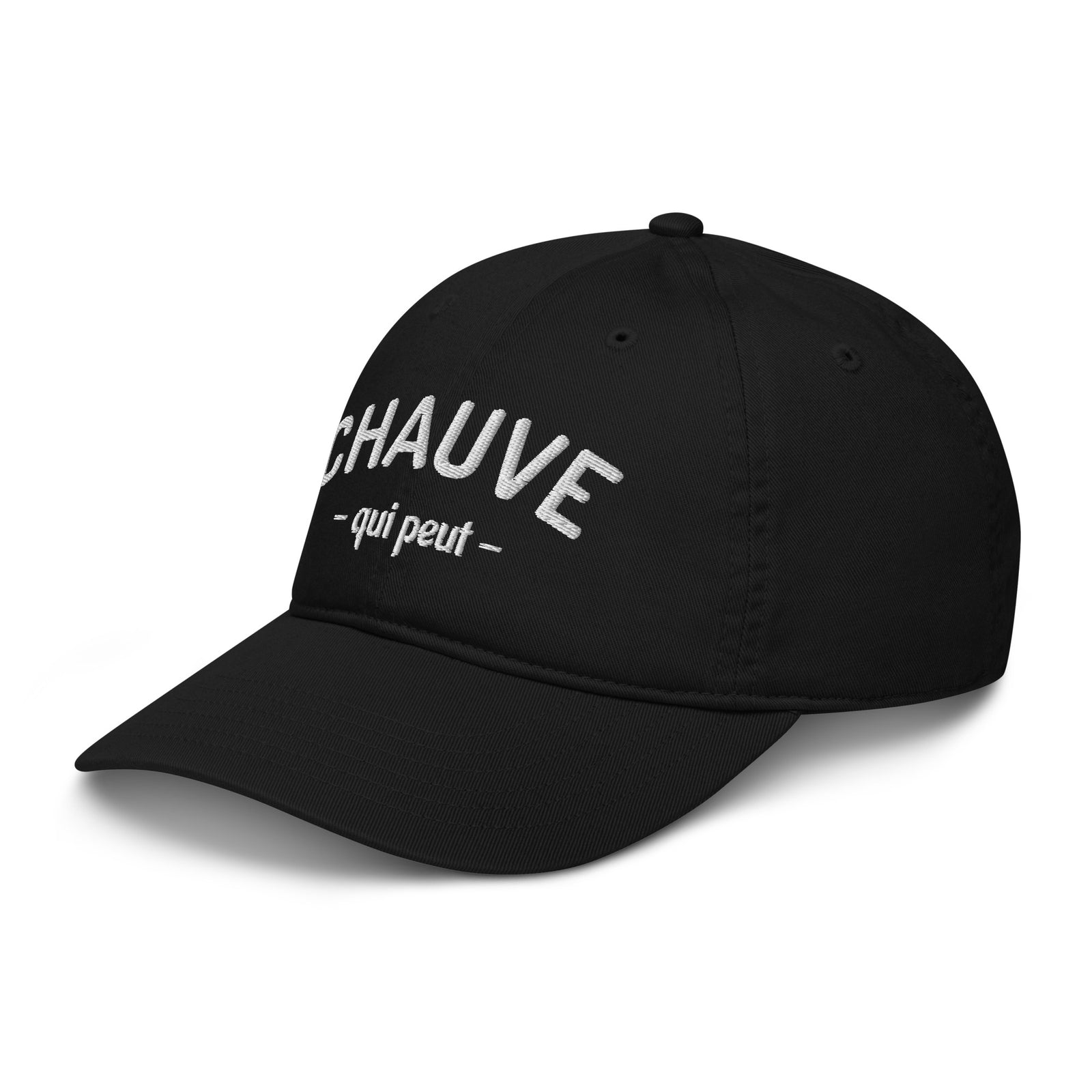 Casquette baseball chauve qui peut noir CHT'M Boutique