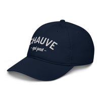 Casquette baseball chauve qui peut noir vue de trois quarts CHT'M Boutique