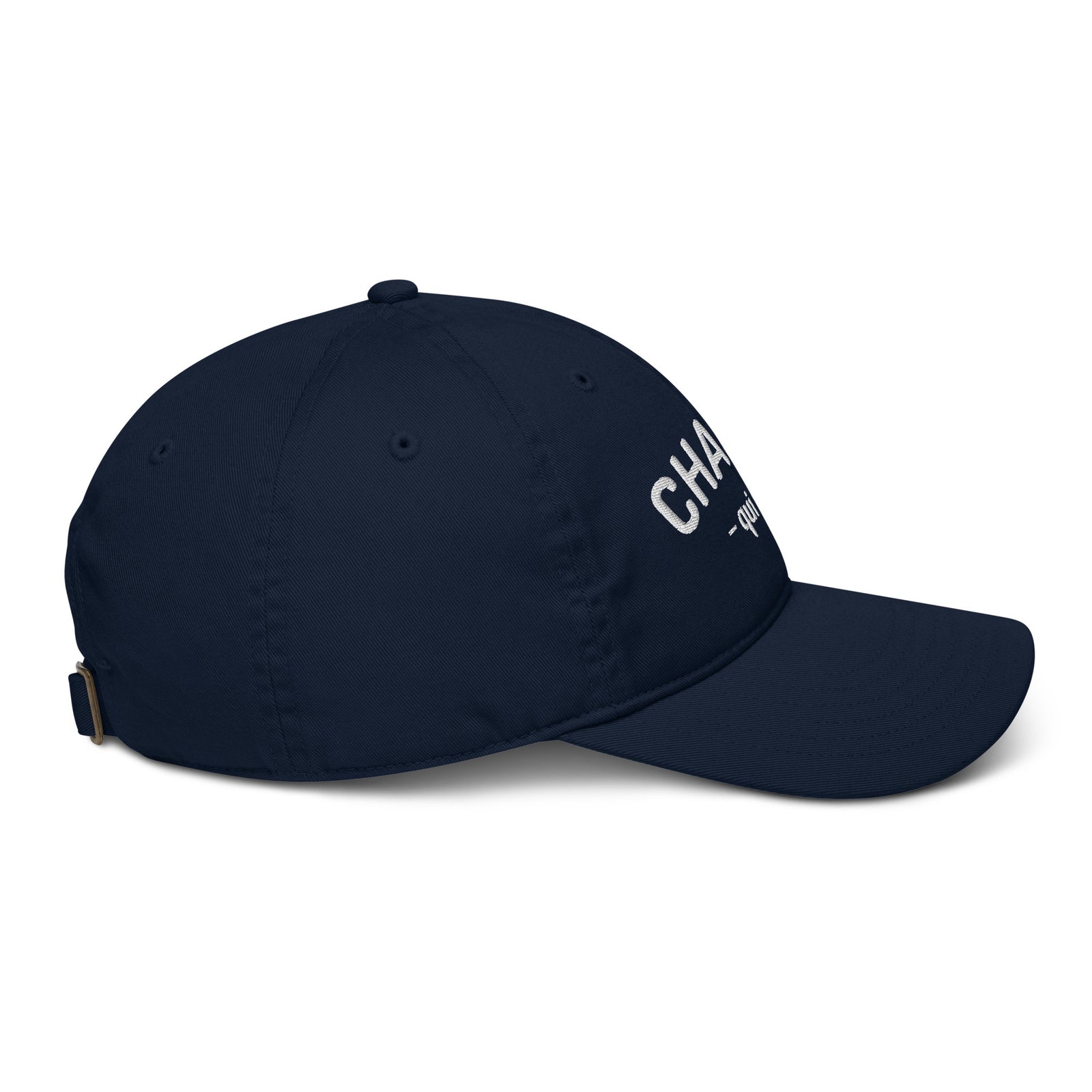 Casquette baseball chauve qui peut noir portée en situation CHT'M Boutique