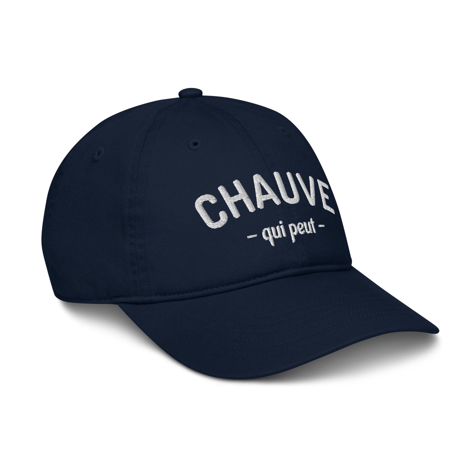 Casquette baseball chauve qui peut noir vue de dos CHT'M Boutique