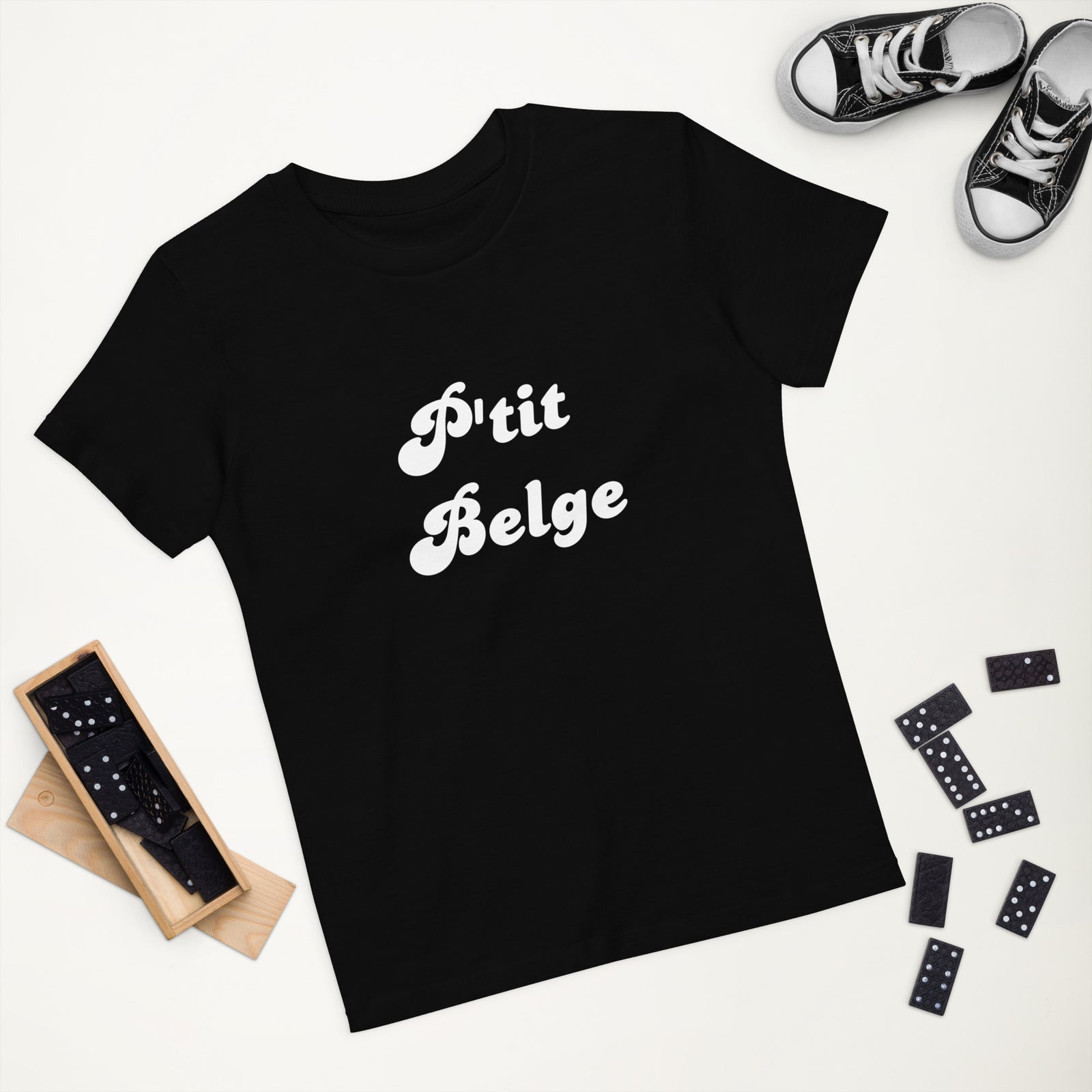 T-shirt enfant en coton - "P'tit Belge"
