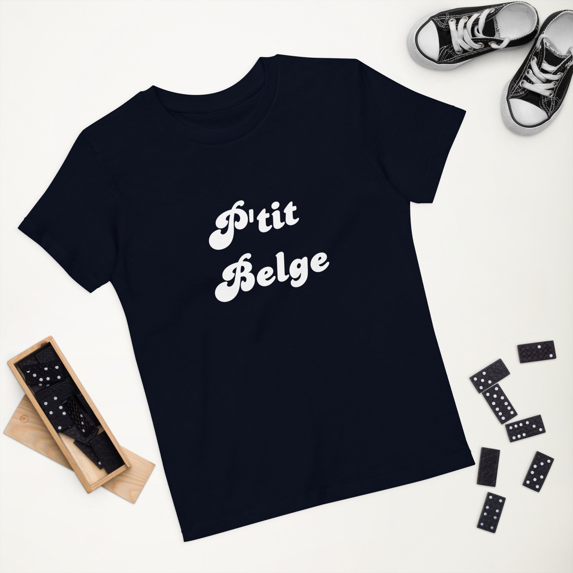 T-shirt enfant en coton - "P'tit Belge"