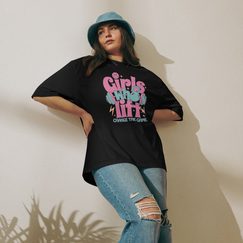 T-Shirt musculation et bodybuilding Motivation - Girl who lift (Noir)