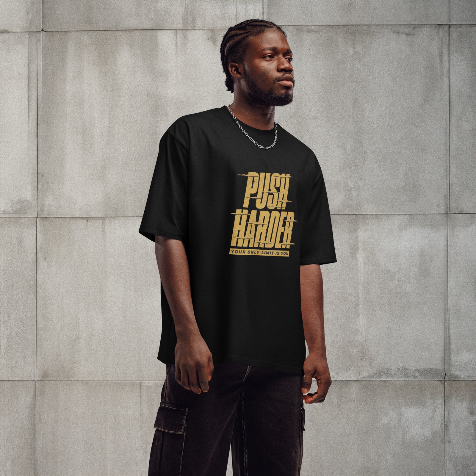 T-Shirt fitness avec message motivationnel