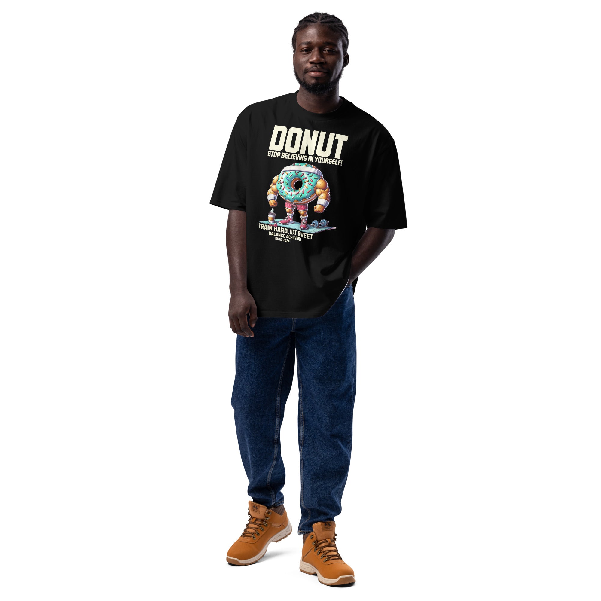 T-Shirt bodybuilding avec message motivationnel