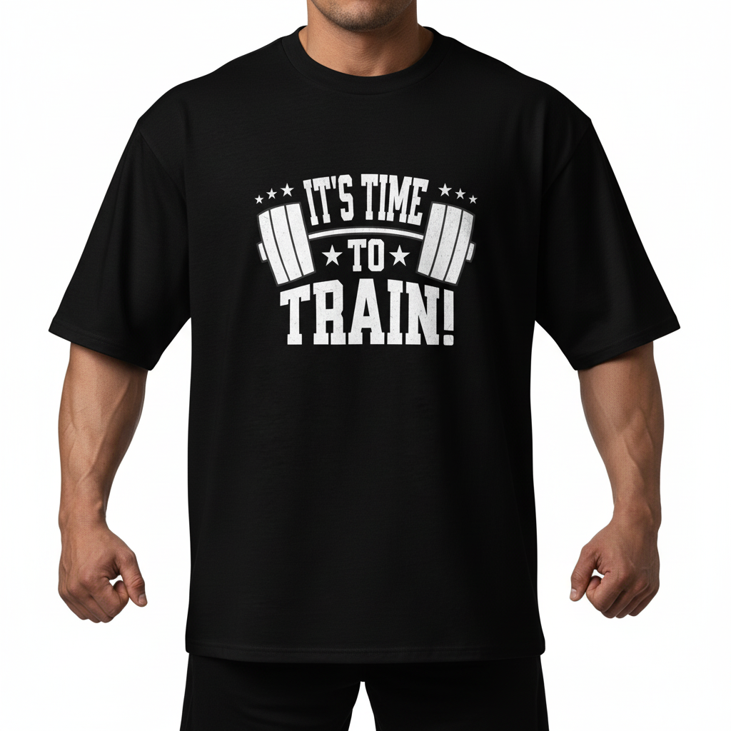 T-Shirt musculation et bodybuilding motivation - It's time to train !