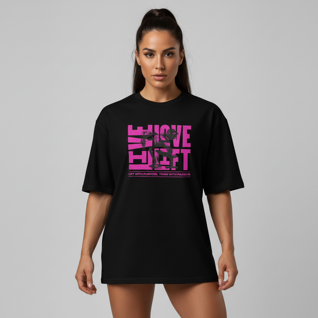 T-Shirt musculation et bodybuilding motivation Live Love Lift