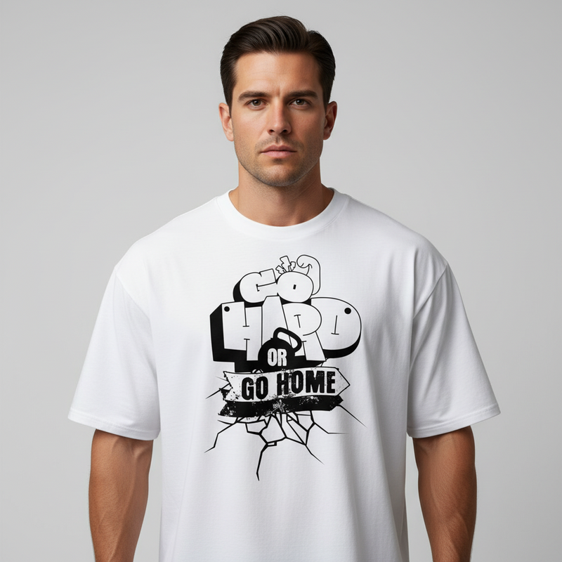 T-Shirt musculation et bodybuilding motivation - Go Hard or go home !
